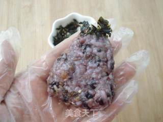 懒人餐杂粮米芝士饭团的做法步骤：7