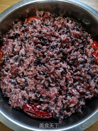 黑白糯米八宝饭的做法步骤：7