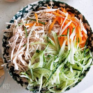 麻辣鸡丝拌面的做法步骤:6