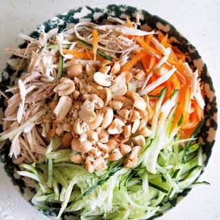 麻辣鸡丝拌面的做法步骤:7