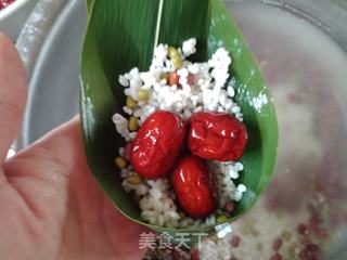 豆子红枣粽的做法步骤:3