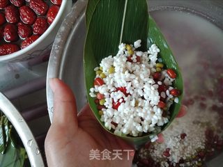 豆子红枣粽的做法步骤:4