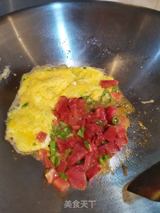 家常茄丁打卤面的做法步骤:6