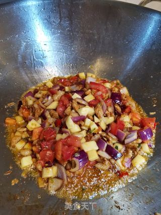 家常茄丁打卤面的做法步骤:10