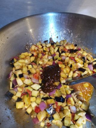 家常茄丁打卤面的做法步骤:12