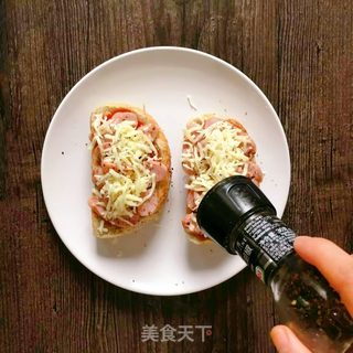 开放式香肠三明治的做法步骤:4
