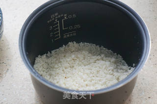 香菇菜虾仁焖饭的做法步骤:5
