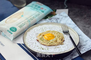 鸟巢煎蛋的做法步骤:9