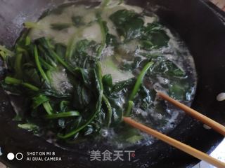 下酒菜   粉丝拌菠菜的做法步骤：3