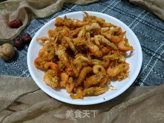 椒盐河虾的做法步骤:8