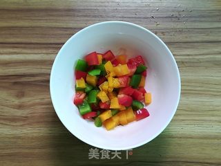 彩椒糖醋花生的做法步骤:5