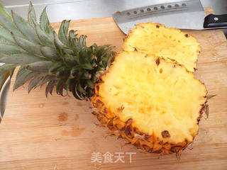 菠萝炒饭的做法步骤:3