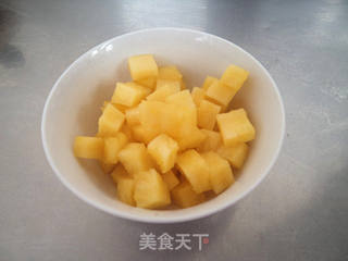 菠萝炒饭的做法步骤:6