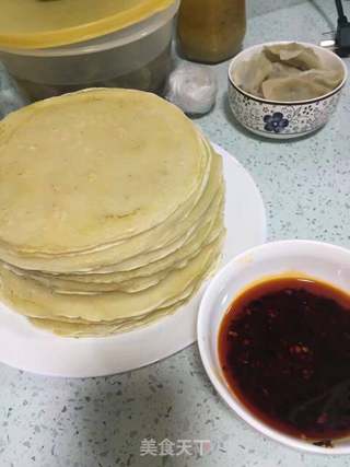 煎饼卷菜的做法步骤:16