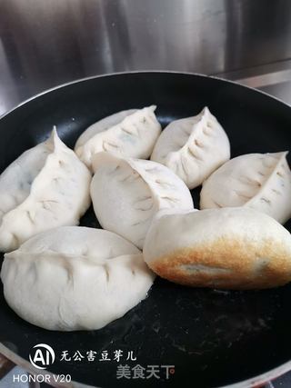韭菜鸡蛋虾皮水煎包的做法步骤:24