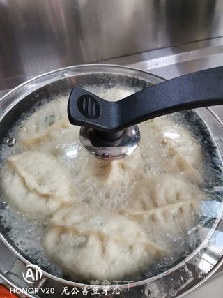 韭菜鸡蛋虾皮水煎包的做法步骤:26
