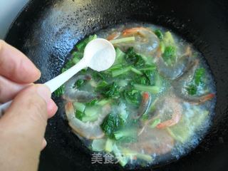 小白菜土豆大虾汤的做法步骤:10