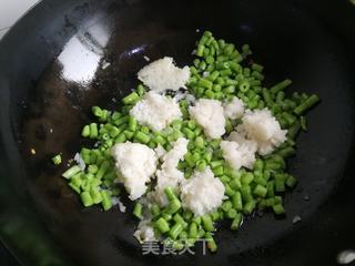 鸡蛋豇豆炒饭的做法步骤：5