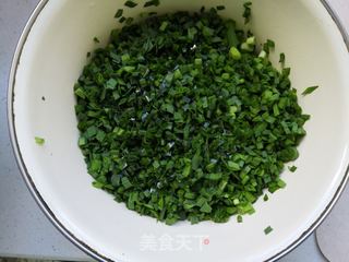 韭菜绿豆煎饼盒子的做法步骤:5