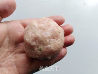 鸡毛菜肉圆汤的做法步骤:6