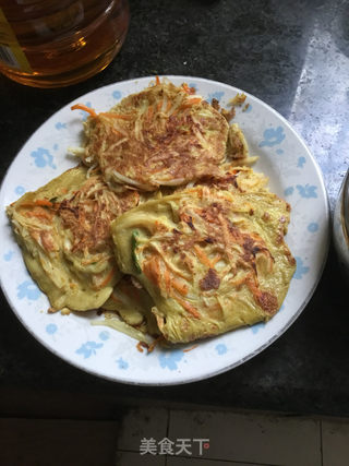 上班族及书包族的早餐—土豆丝鸡蛋饼 的做法步骤：5