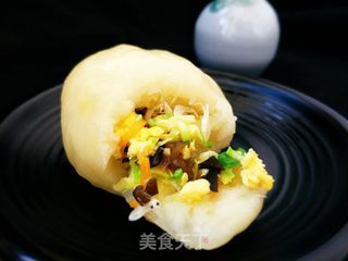 土豆泥素馅包的做法步骤:2