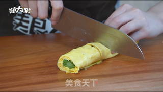 秋葵厚蛋烧?的做法步骤:6