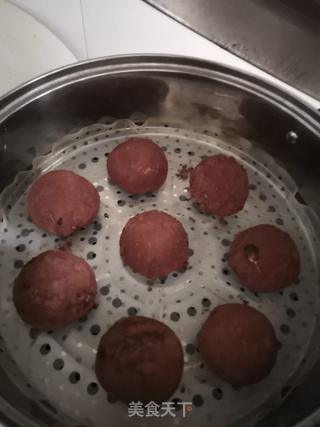 仿真蘑菇豆沙包的做法步骤:16