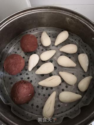 仿真蘑菇豆沙包的做法步骤:18