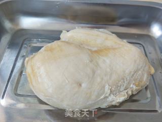 凉拌葱香鸡丝的做法步骤:2