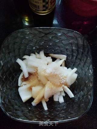酸甜酱白萝卜的做法步骤:3
