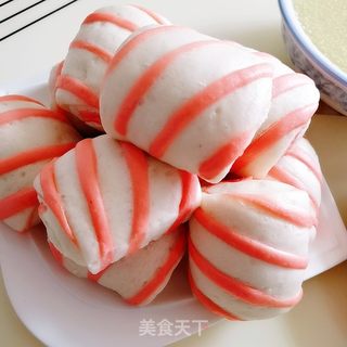 条纹馒头的做法步骤:13