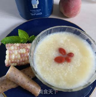 焖二米粥的做法步骤:7