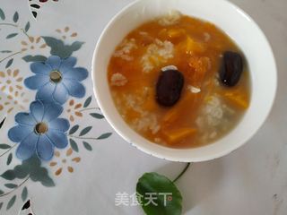 红枣糯米南瓜粥的做法步骤:7