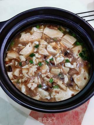 香菇肉酱豆腐羹的做法步骤：9