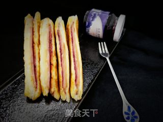 蓝莓西多士的做法步骤:15