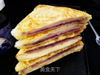 蓝莓西多士的做法步骤:16