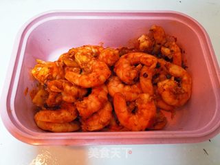 牛牛的减肥餐—辣炒虾仁的做法步骤:4