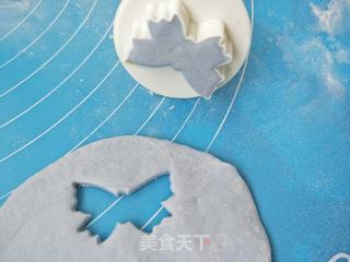 蓝蝴蝶彩豆包的做法步骤:9