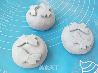 蓝蝴蝶彩豆包的做法步骤:11