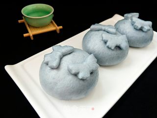 蓝蝴蝶彩豆包的做法步骤:13