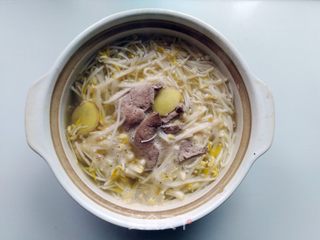 豆芽猪肝汤的做法步骤:7