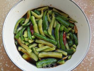 糖醋酱黄瓜的做法步骤:7