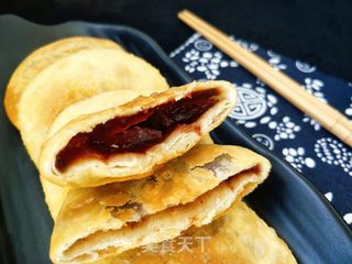油炸豆沙饼的做法步骤:10