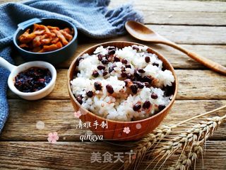 蒸红豆糯米饭的做法步骤：10