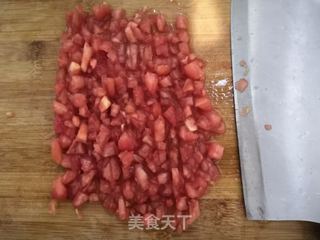 西红柿丝瓜补钙粥的做法步骤:13