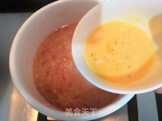 西红柿丝瓜补钙粥的做法步骤:22
