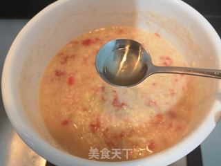西红柿丝瓜补钙粥的做法步骤:24