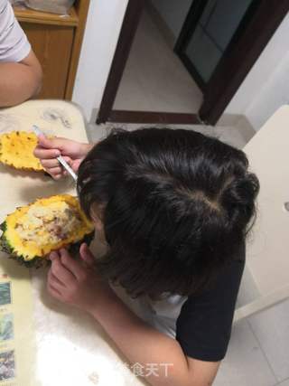 菠萝炒饭的做法步骤:13