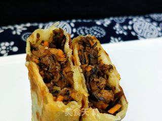 “ 肉食、荤菜 ”梅干菜肉馅饼的做法步骤:22